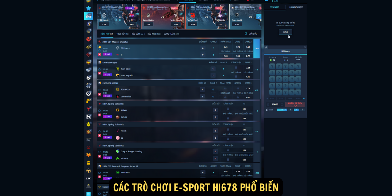 E-sport hi678: Khám phá thế giới giải trí đỉnh cao trong làng E-sport 7 Các trò chơi E-sport hi678 phổ biến