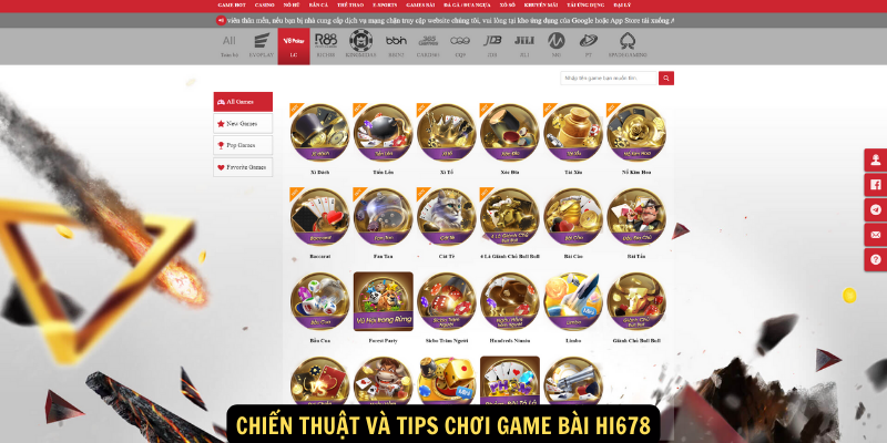 Game Bài hi678: Khám phá thế giới giải trí đỉnh cao 7 Chiến thuật và tips chơi Game Bài hi678