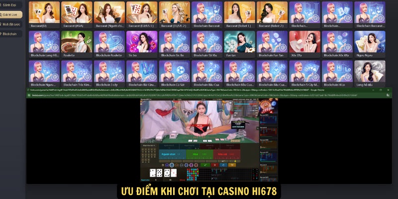 Casino hi678 - Sòng bạc cá cược trực tuyến hàng đầu 7 Ưu điểm khi chơi tại Casino hi678