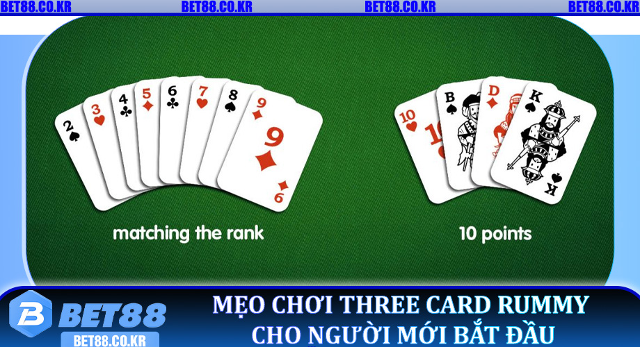 Mẹo chơi Three Card Rummy cho người mới bắt đầu